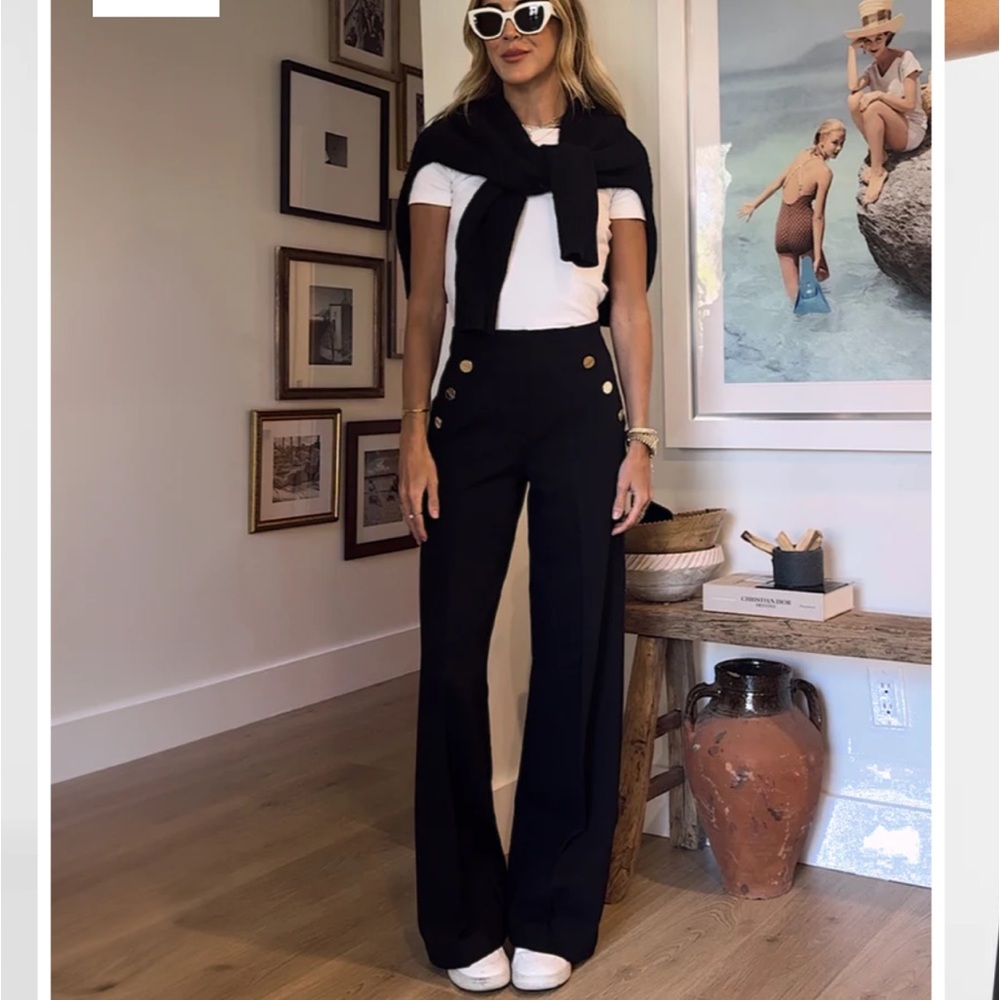 SPANX The Perfect Pant, Button Wide Leg - Tall Medium